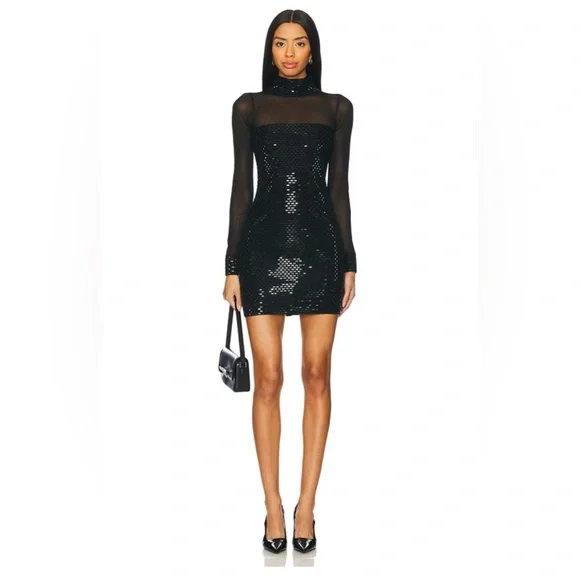 Retrofte Women's Willow Embellished Dress - Black - Size XL